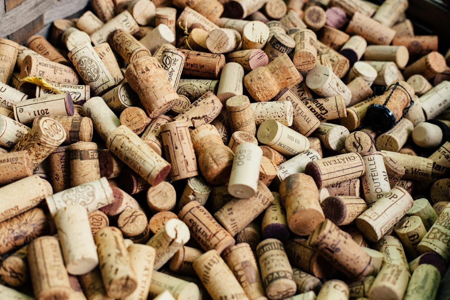 Wine corks background